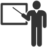 Professor Heydari, teaching middle school in Rasht