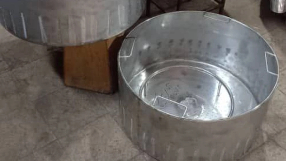 ساخت دیگ تک جداره همراه آبکش و شیر خروجی