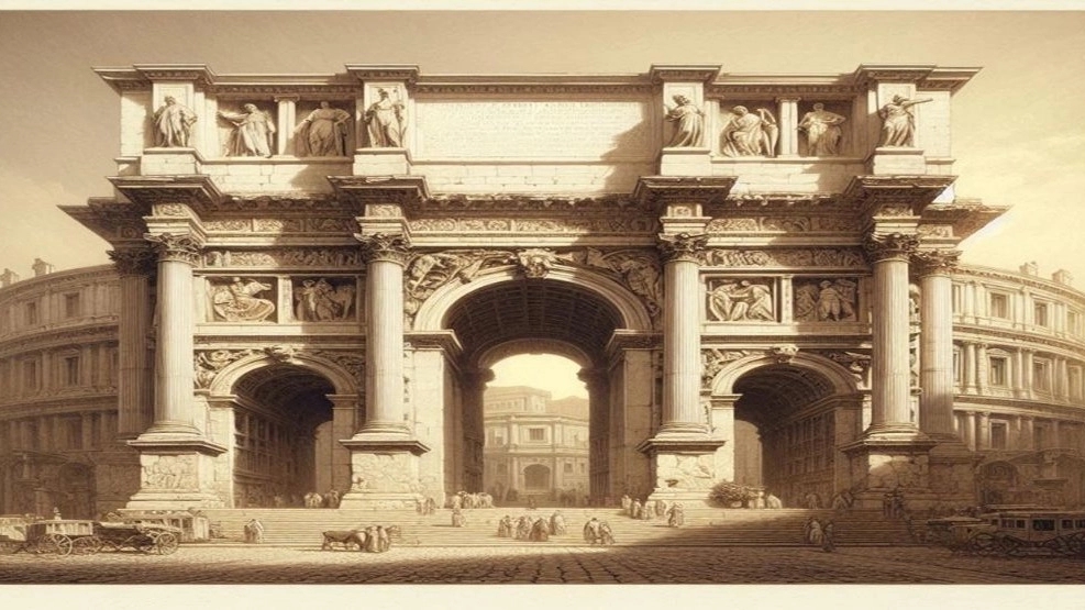 Implementation of the Muhammadan Roman facade in Ramsar