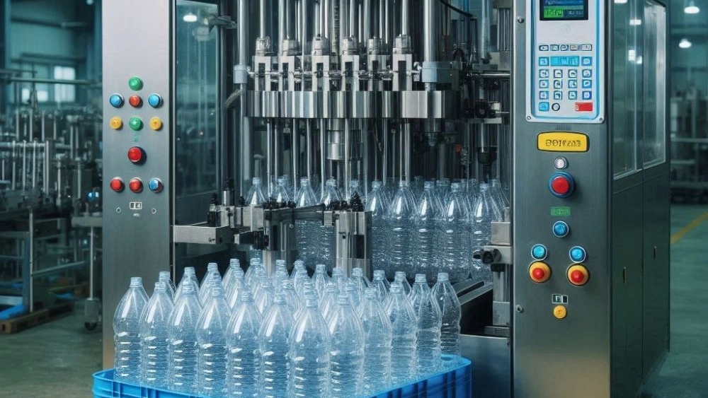 Mineral water bottle inflator