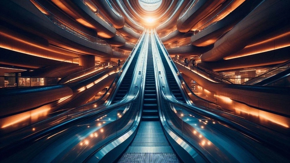 Implementation of Amir Faraz Gharb Tehran escalator