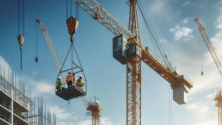 Crane repairs in Miandoab