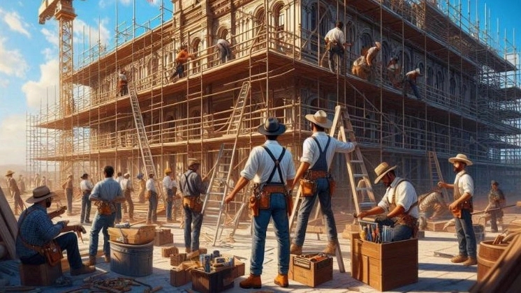Reconstruction and renovation of the building in Taybad