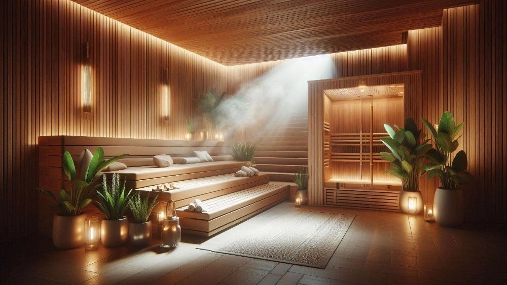 Implementation of dry sauna and Amol steam sauna