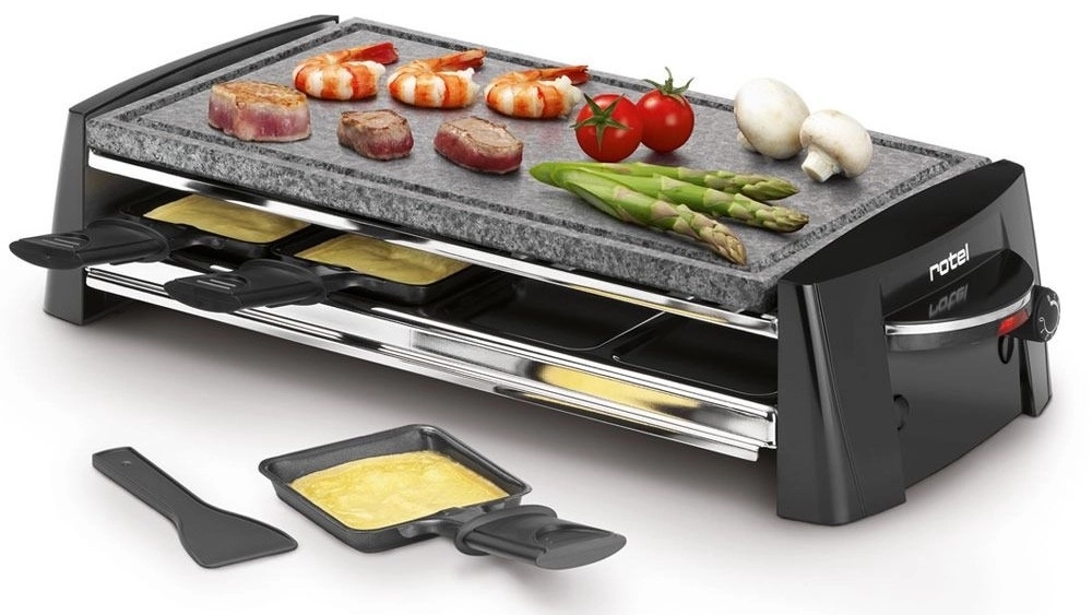 Electric grill and gas fryer