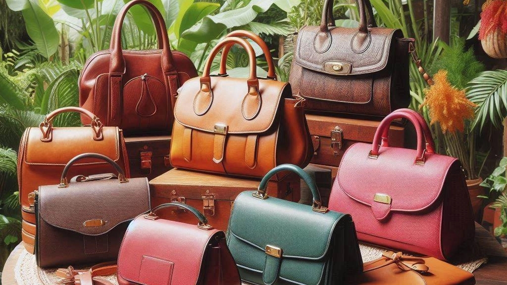 Exports of men's and men's leather bags