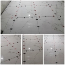 Abdullahi building facade, tile and stone work in Bukan