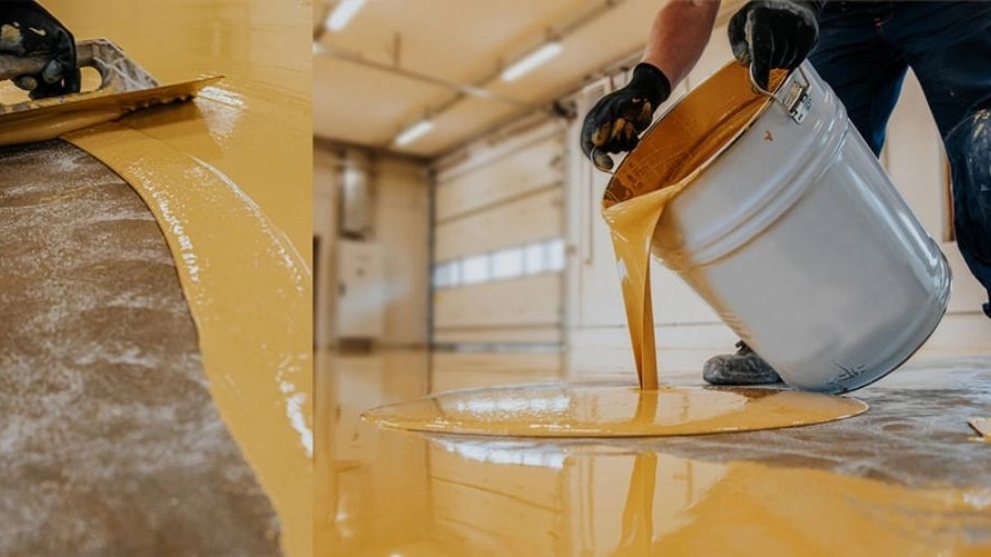 Leader of the West Industry, Fiberglass production of epoxy flooring in Zanjan