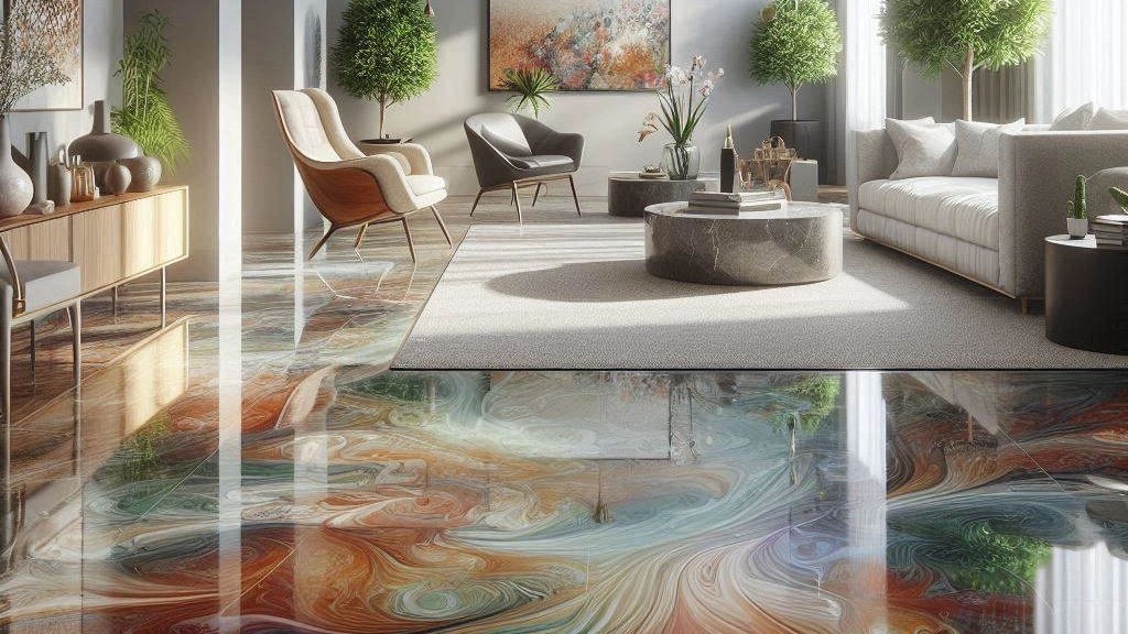 Production of epoxy flooring in Zanjan