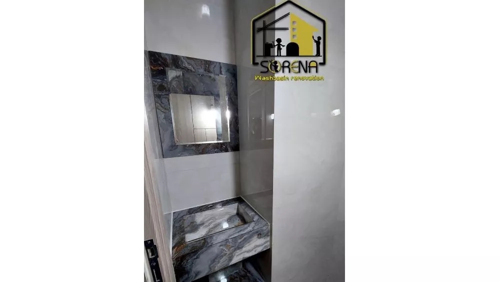 اجرای روشویی سرامیکی سورنا