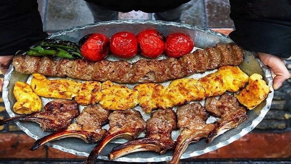 Cooking a variety of barbecues in Yazd