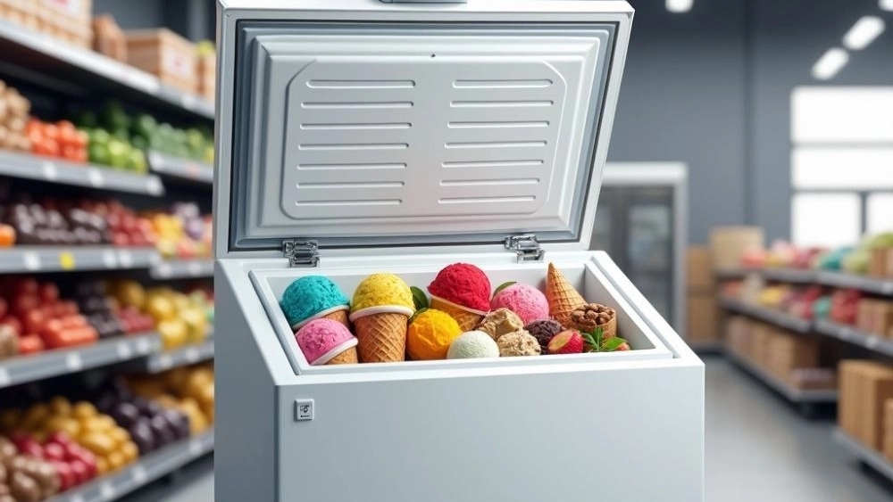 Squad and ice cream freezer in Rasht
