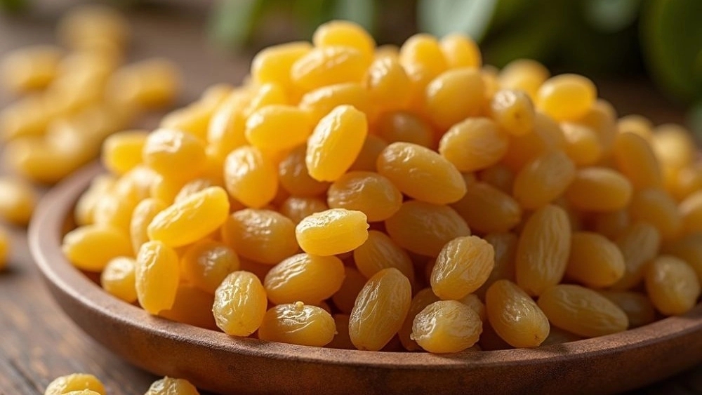 How does Raymond Trading provide the best golden and green raisins in Mashhad?