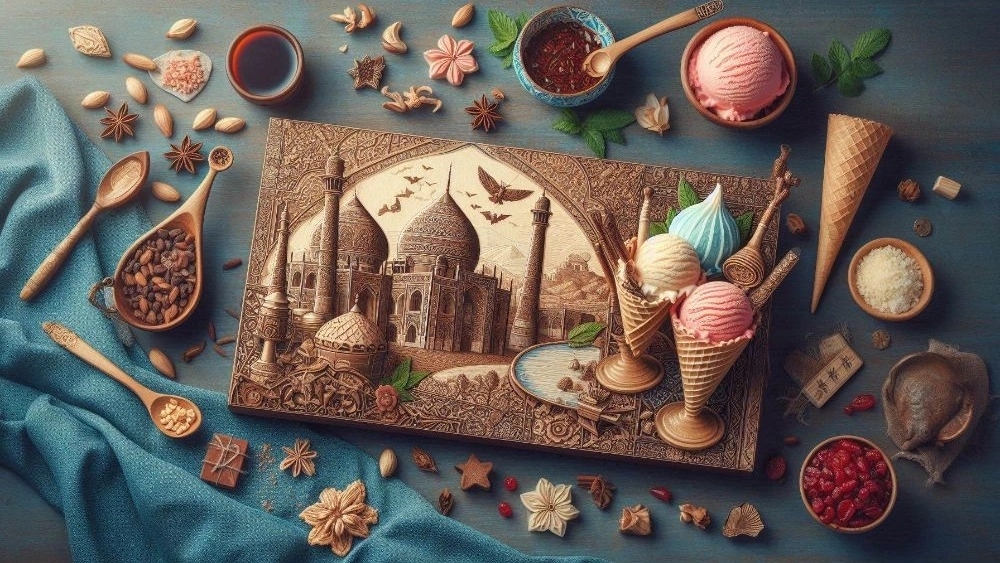 Traditional Ice Cream and Iranian Faladeh: An unforgettable experience on Tabriz Valiasr Street