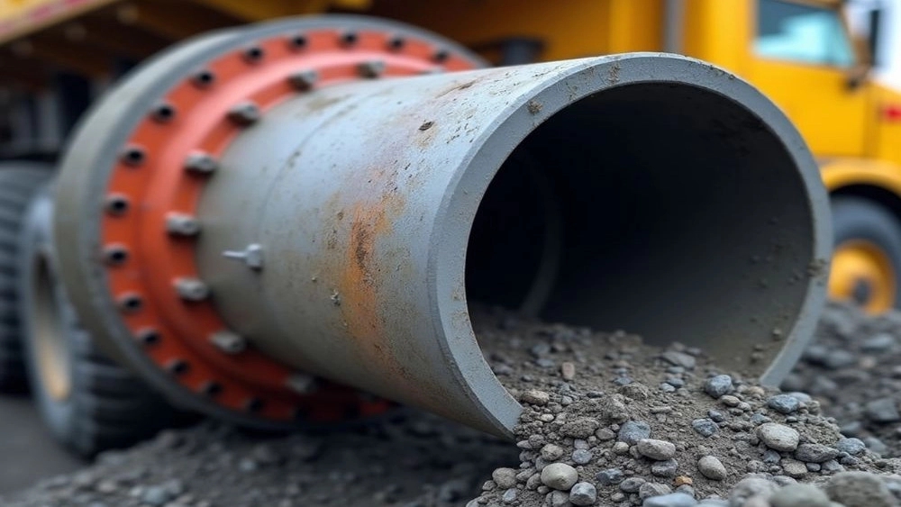 Knee of the concrete pump