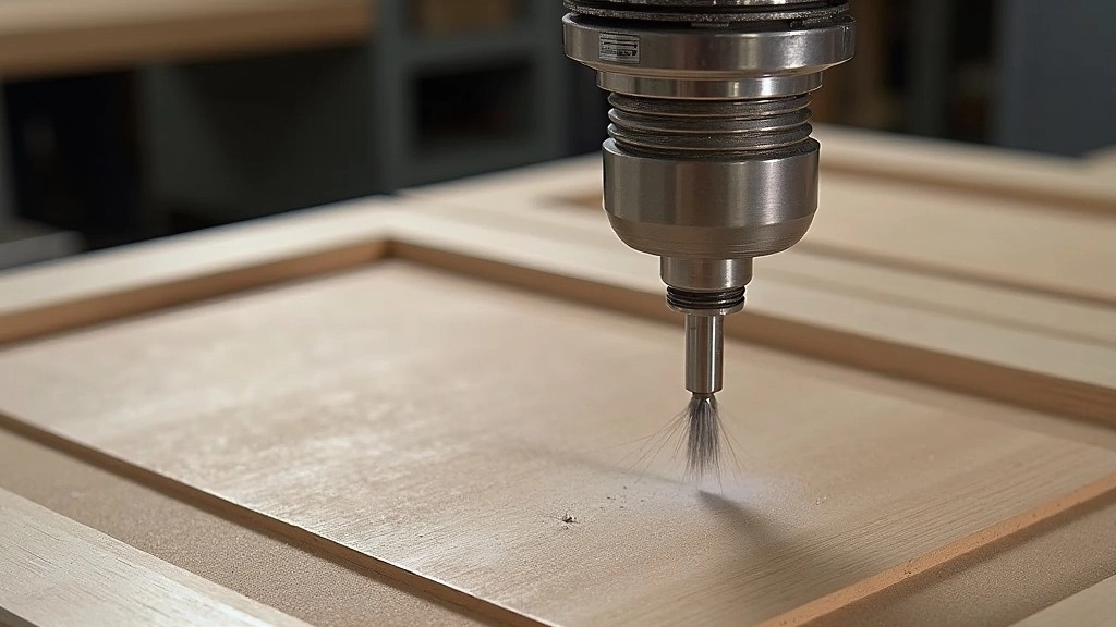 How do polish and CNC services increase the quality and beauty of the cabinet door?