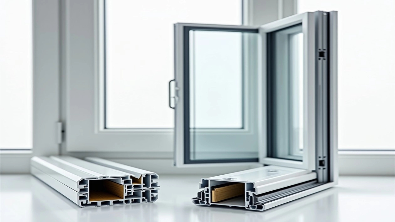 Double -glazed door and three -walled door and aluminum wall