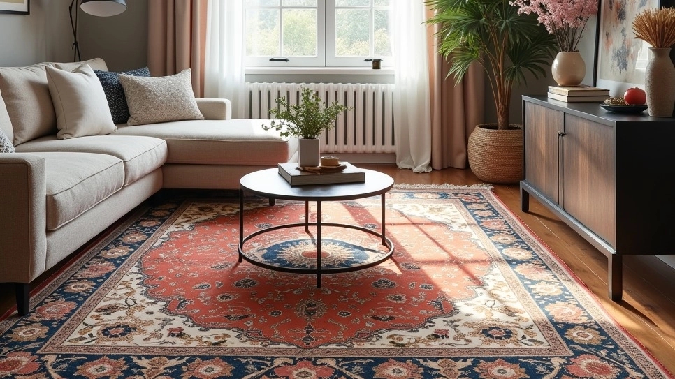Differences of aristocratic carpets, fancy rugs and modern carpets in interior design