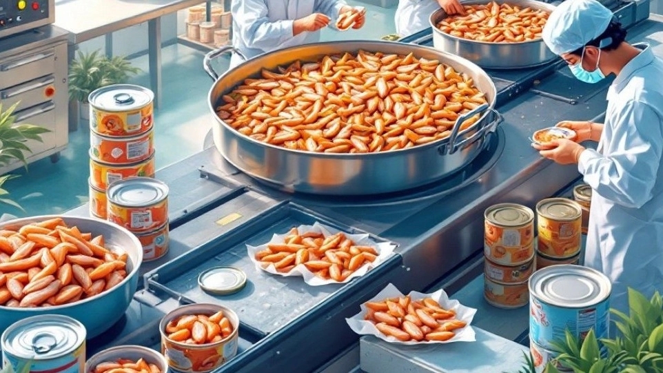 The process of producing canned fish