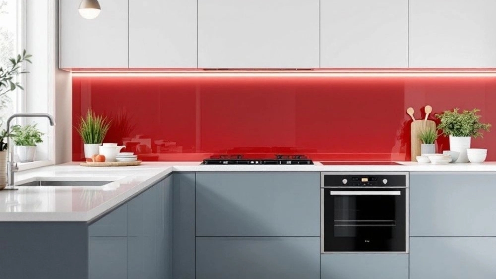 Buy Color Lacquer Glass, Modern Kitchen Wall and Wallpaper