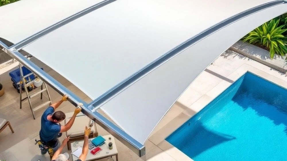 Implementation of Pool Shade Structures in Minab
