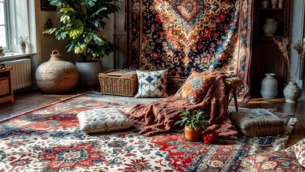 Handmade carpet in Bojnourd