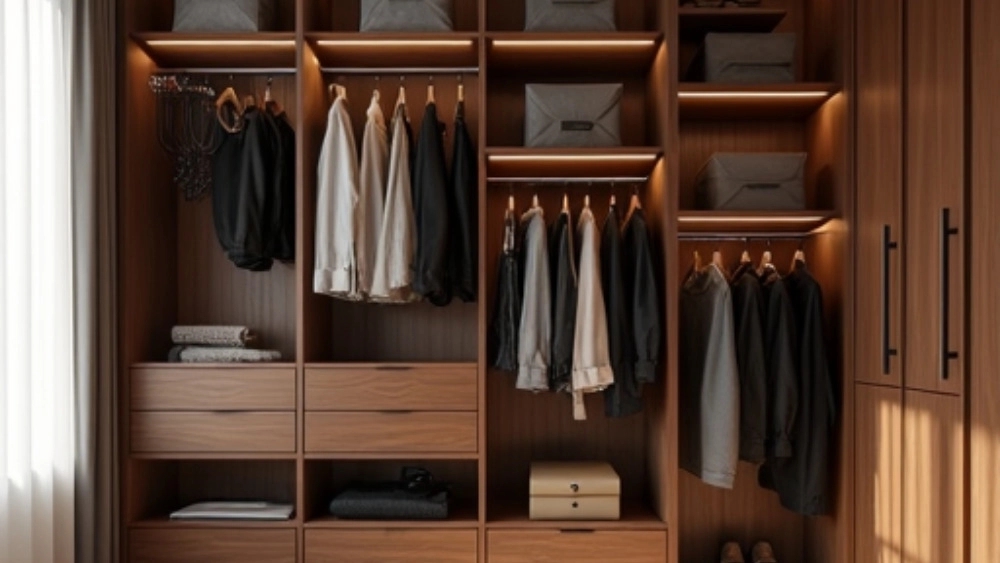 Construction of the wall wardrobe at home