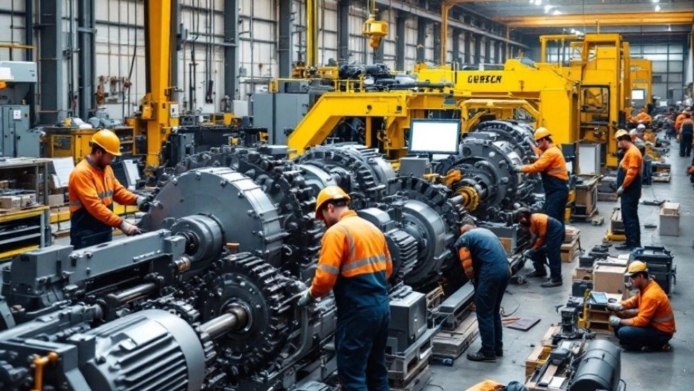 The process of designing and manufacturing industrial machinery by Asadi Machinery in Karaj