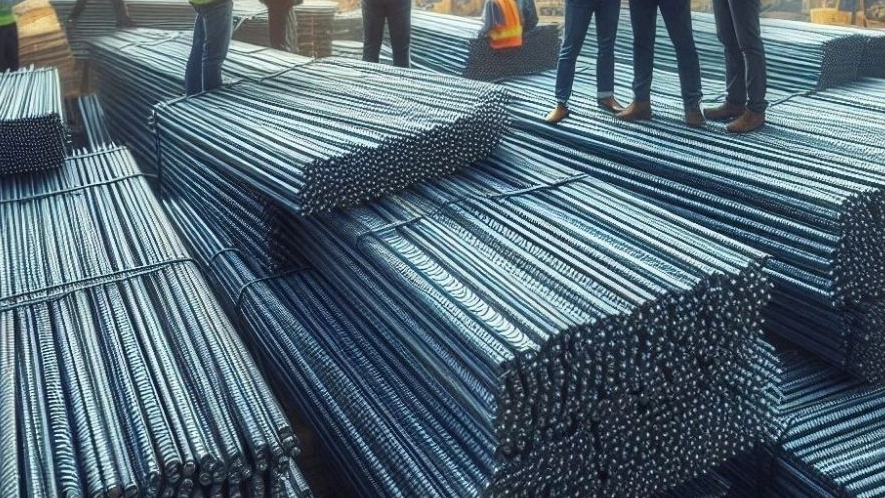 How do steel rebar and alloy straps improve the quality of industrial projects?