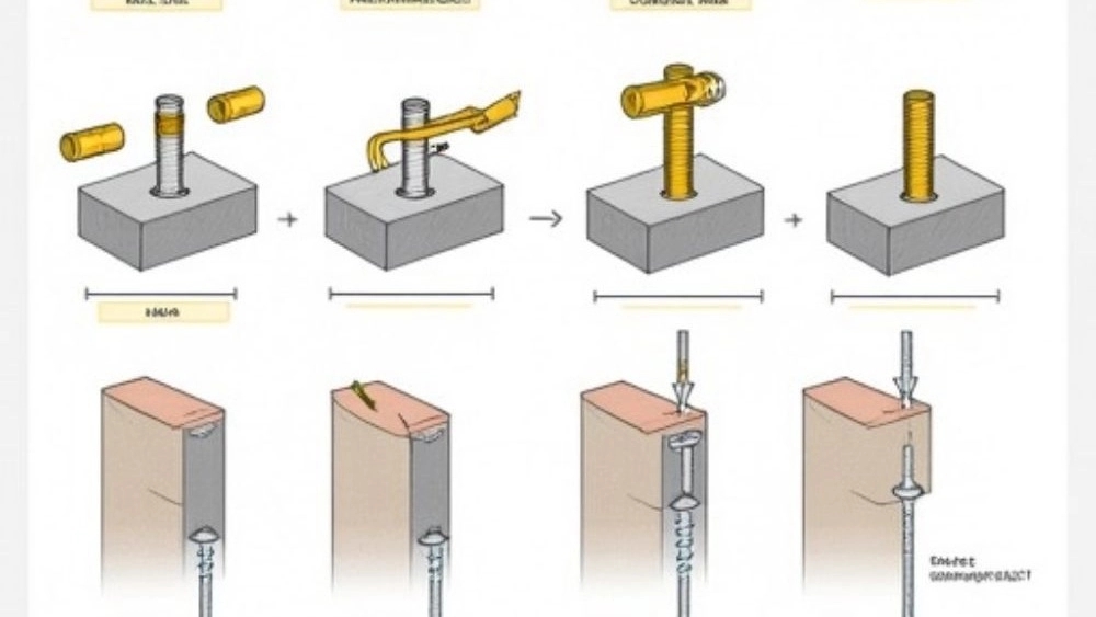 Correct installation methods of Bolt and Anker Bolt in executive projects