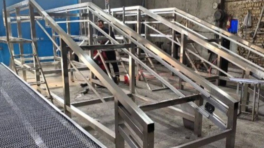 Construction of all -steel sartic strip machine in Mashhad