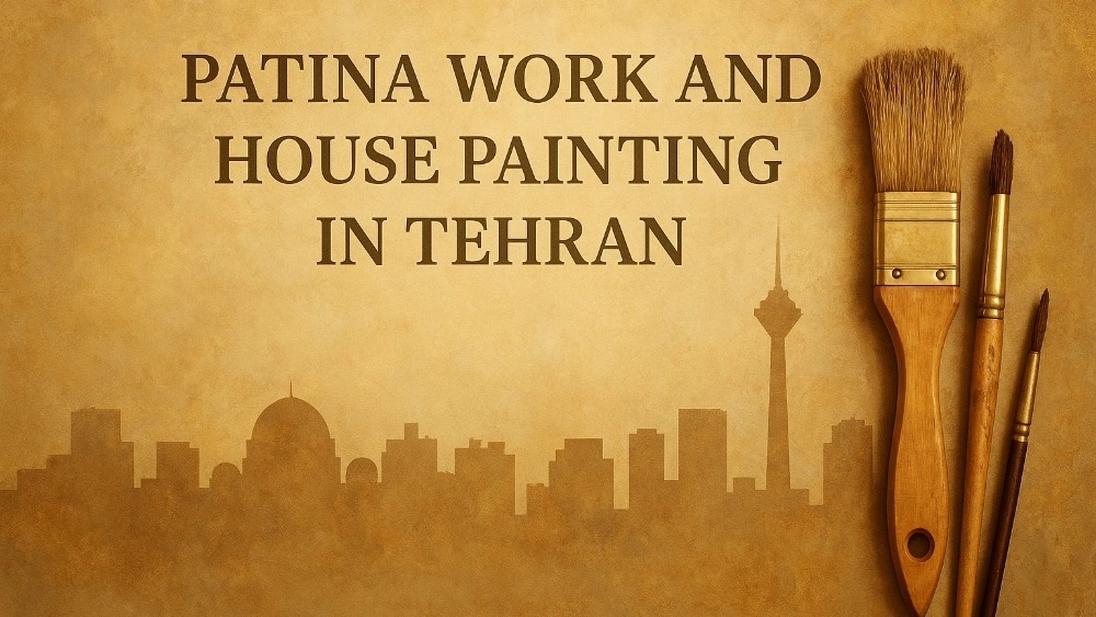 Painting and painting of building in Tehran