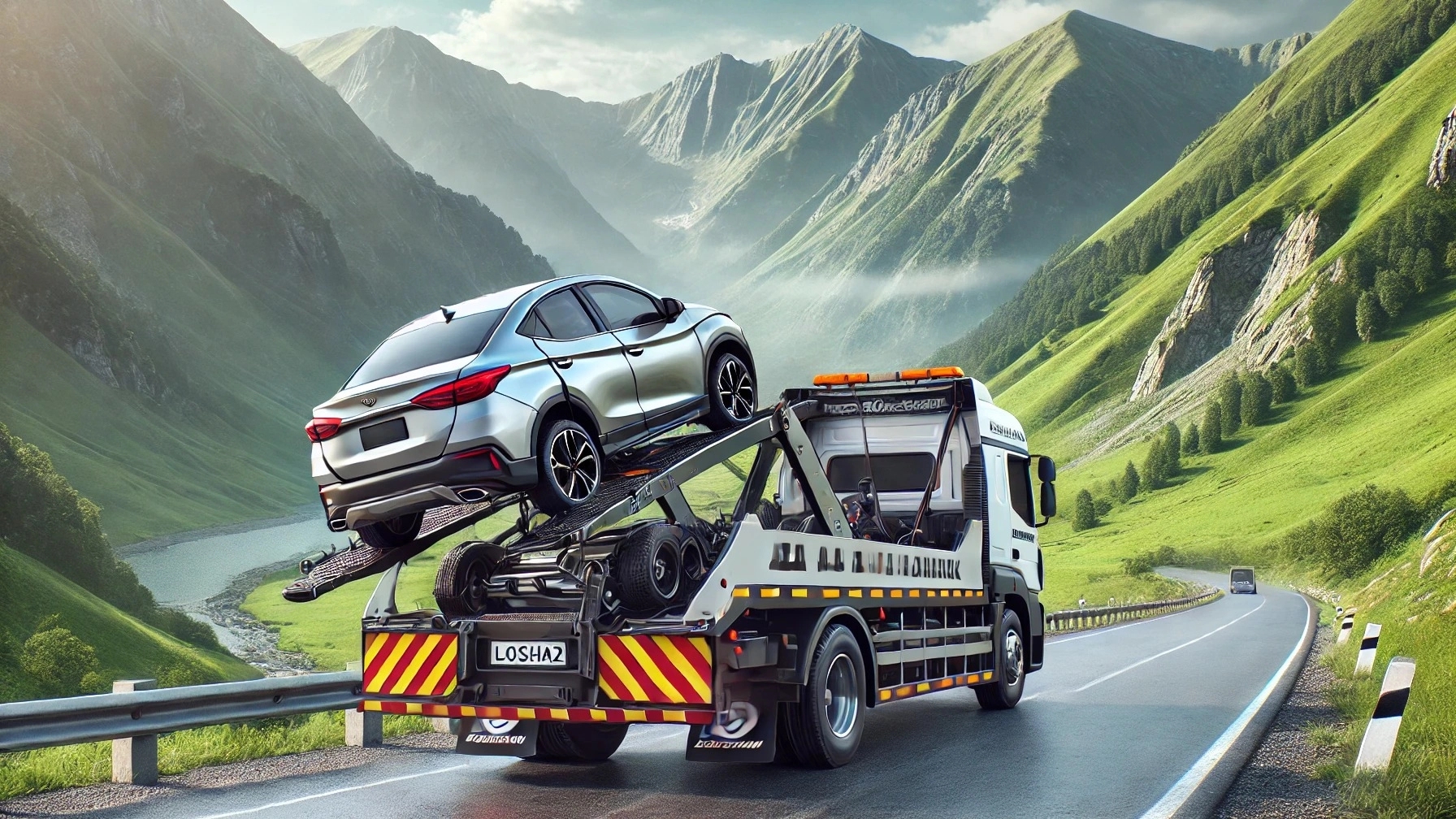 Lushan car carriage carriers random; A reliable and quick solution to the transfer of damaged vehicles