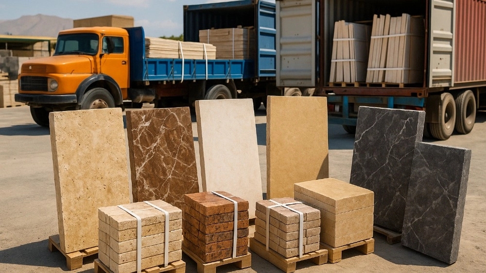 Exports of all kinds of building stone from Isfahan