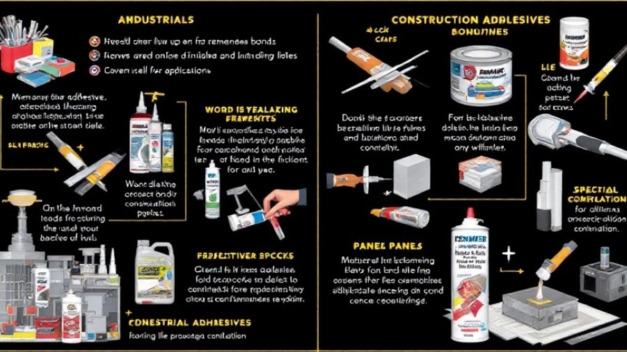 Introduction to the differences between industrial and building adhesives and the best applications