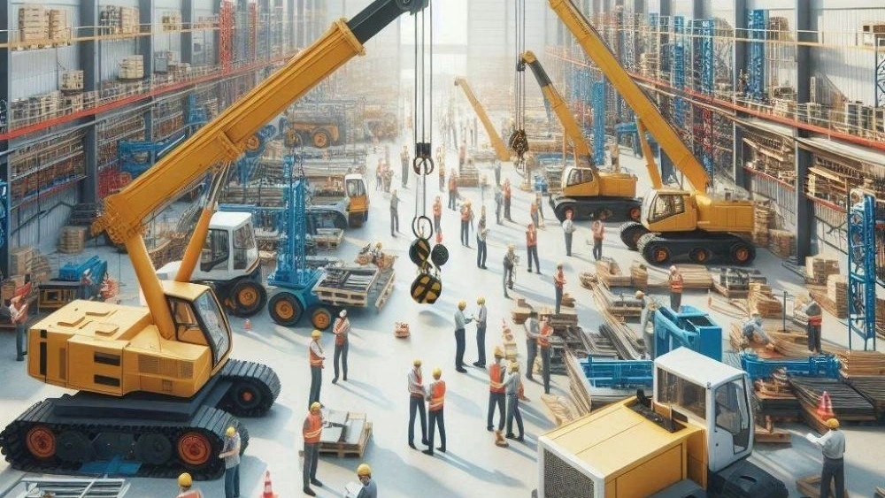 Normandi crane in Sirjan: Progress in providing new workshop crane services