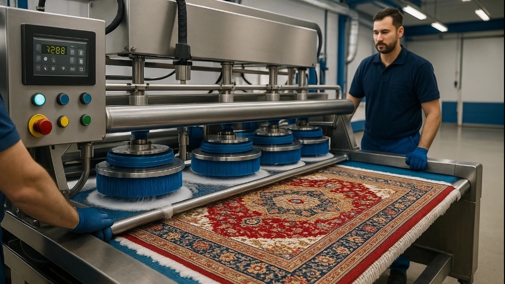 Hussein's full automatic carpeting