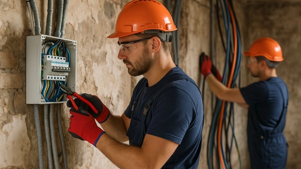 How can the old building electrical renovation increase safety and efficiency?