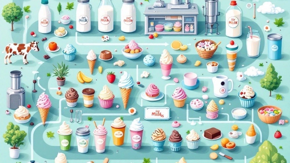 Ice Cream Production Process: From selection of raw materials to final supply