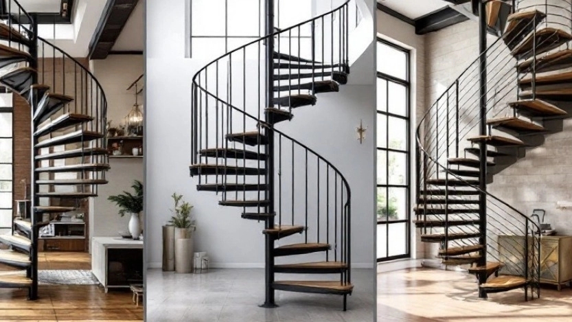Round stairs suitable for small spaces: Alborz Estep Karaj