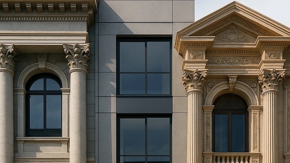 Building Facade Selection Guide: Classic, Modern or Roman? Amiri's play in Khamam