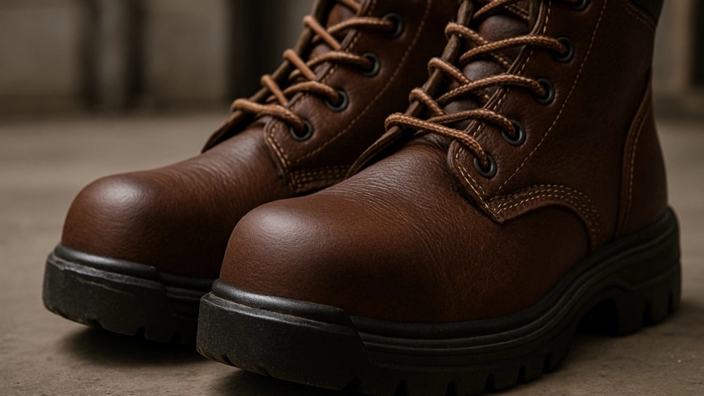 Key Features of Leather Safety Putins with Steel Standing; Checking Safe Products Ayk