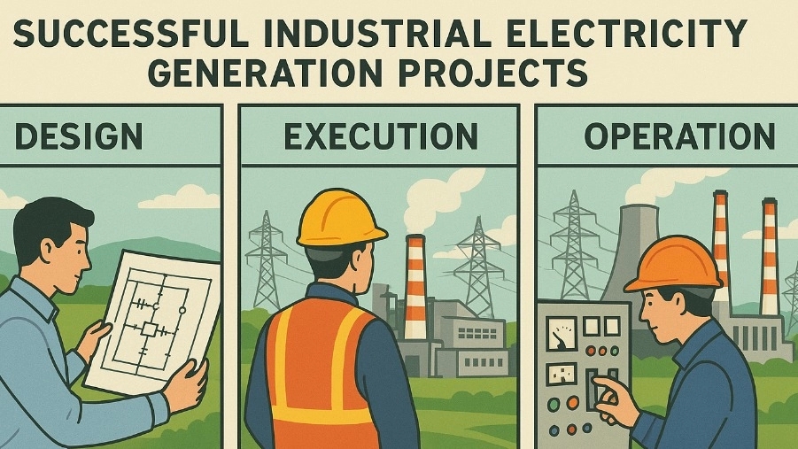 Review of successful Iran Mehr Industrial Electricity Projects in Mazandaran: From Design to Implementation and Operation