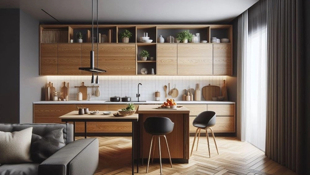 The best modern wooden cabinets designs for Kashan kitchens, wooden decor