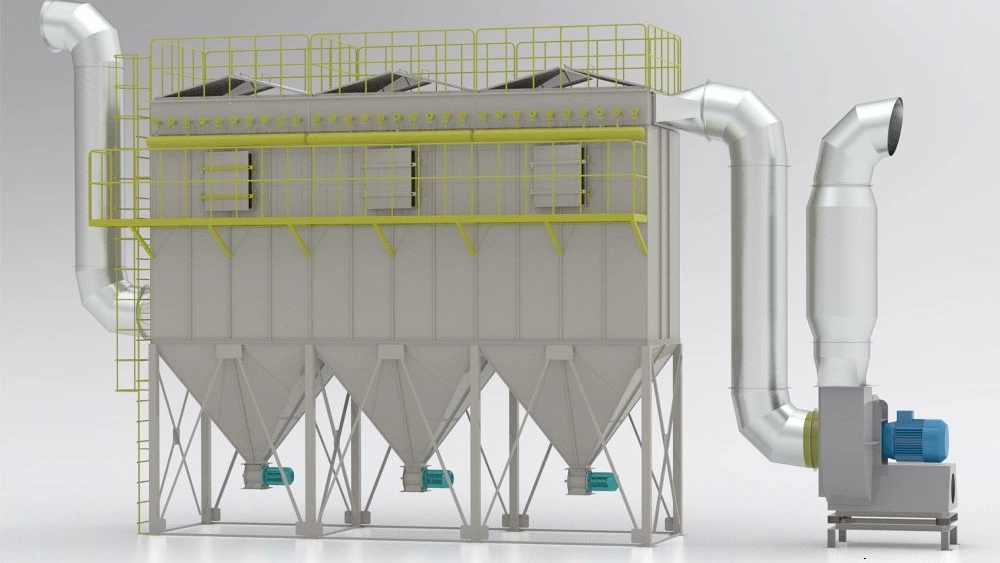 Kaveh wind turbine, manufacture of industrial dust collector and balance centrifugal fan on site in Tehran