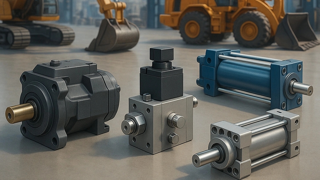 The role of hydraulic and pneumatic parts in improving the performance of industrial machinery