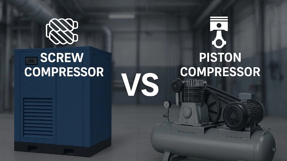 Screw and Piston Compressor Difference: Which option is more appropriate for your business?