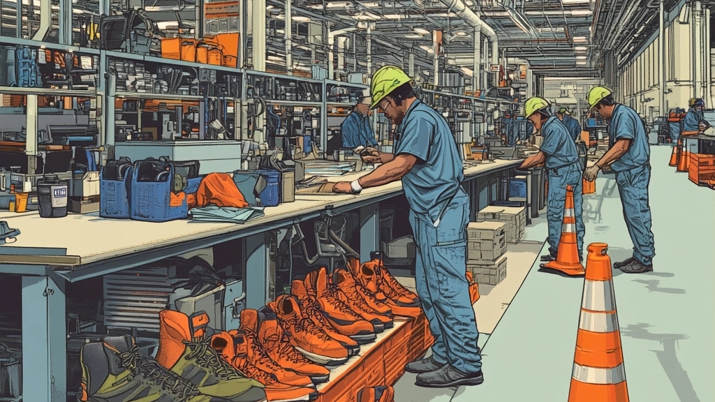 Production of quality safety shoes and work clothes in Tehran