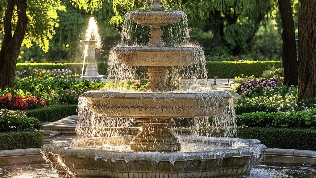 Benefits of using fountain fountain in the yard and garden