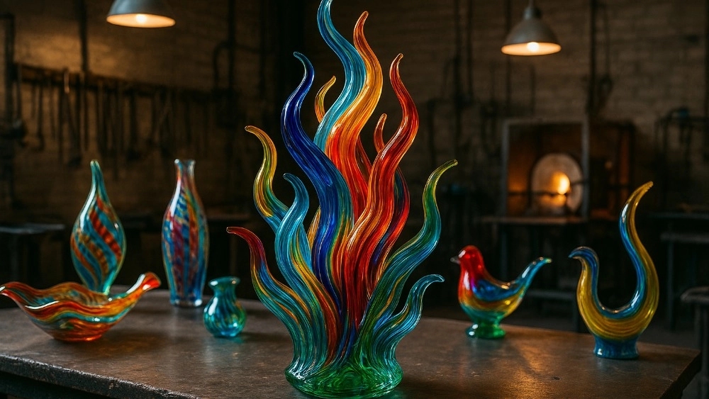 Production and manufacture of glass sculptures in Karaj